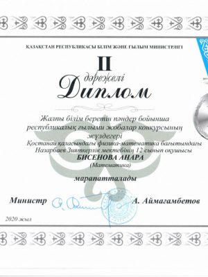Бисенова РКНП диплом